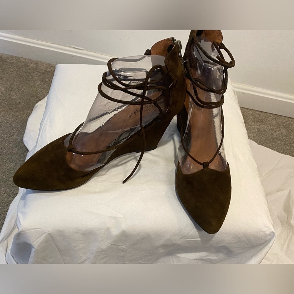 Jeffrey Campbell wedge heel ankle-tie shoes